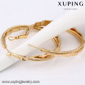 91658 Xuping 2016 gold plated Handmade round shape Earring without stone